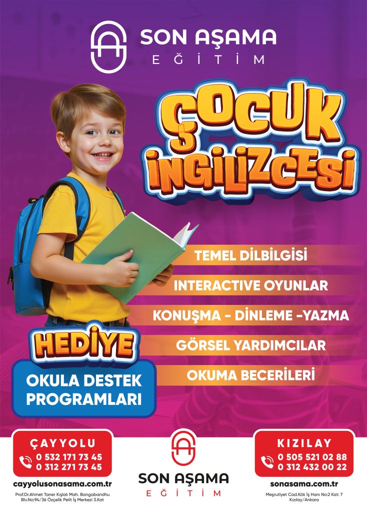 çocuk ingilizce kursu